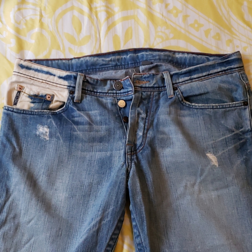 Armani Exchange boot cut jeans